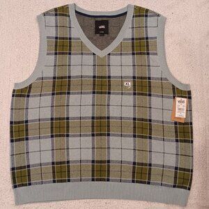 Vans Men's Extra-Large Almondwood/Gray Mist Sweater Vest VN000HDVM81